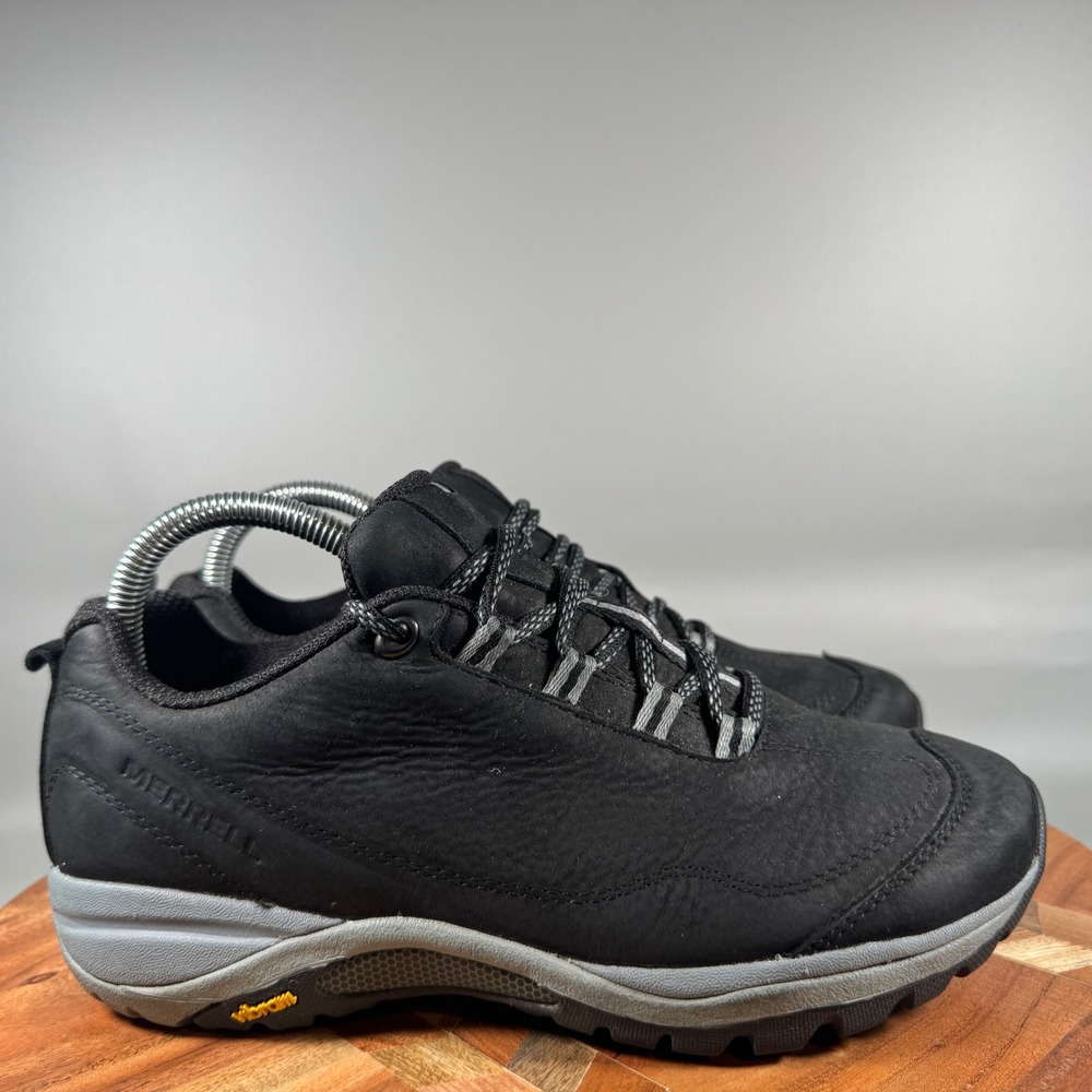 Merrell Siren 4 Womens Black Leather Hiking Trail Shoes J035334 Size 8 Vibramโ